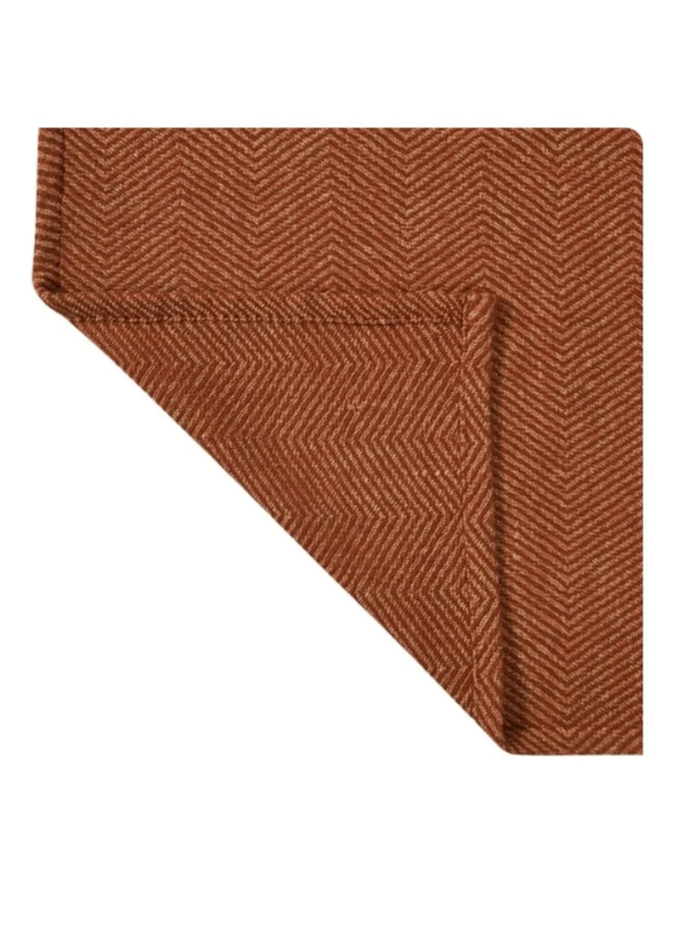 Beautiful by Drew Barrymore Rust Woven Herringbone Throw by Drew Barrymore, 50